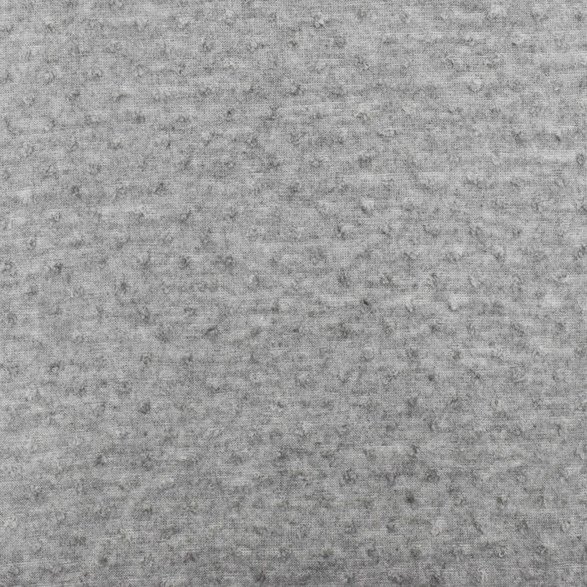 Basic Gray Clip Dot Jersey Knit Fabric