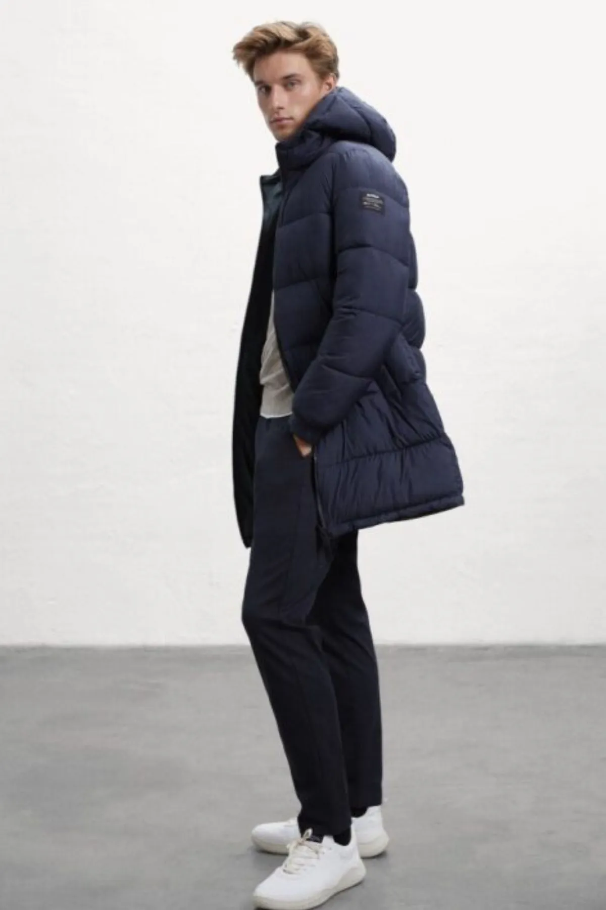 Blue  Vintage Reversible Coat Ecoalf