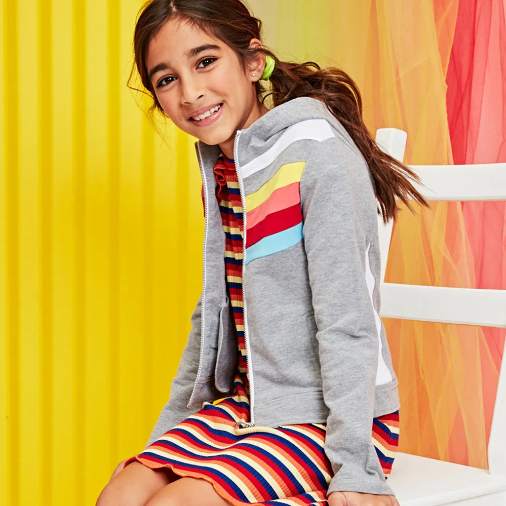 Chevron Fleece Cardigan