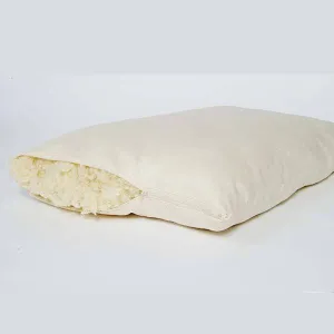 Childs Pillow - 100% Natural Woolly Down Pillow with Organic Cotton Cover