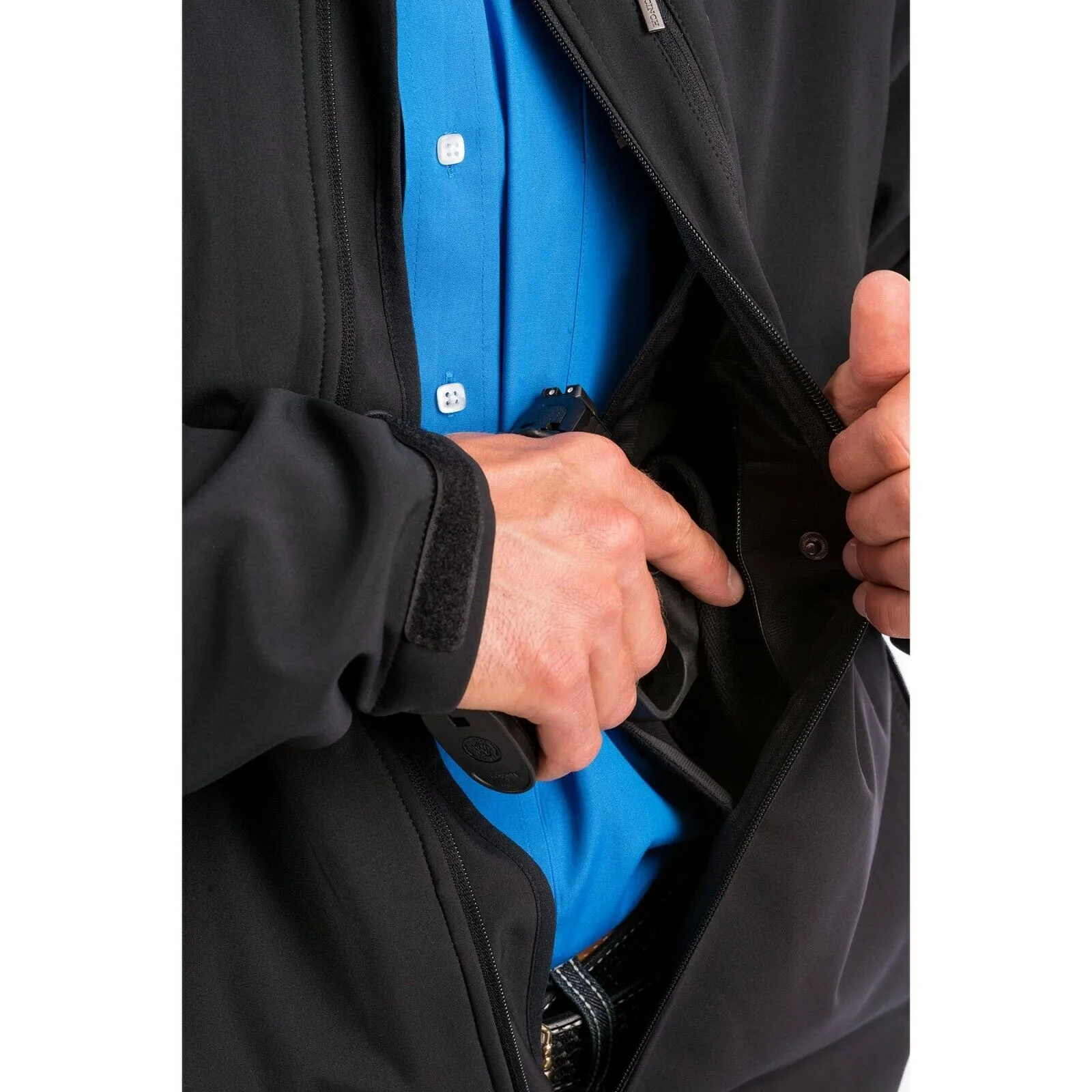 Cinch Men's Black Concealed Carry Bonded Jacket MWJ1043014