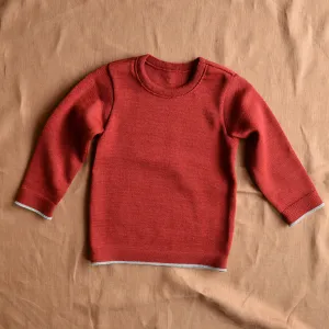 Classic Merino Kids Jumper - Bordeaux (5-6y) *Retired Colour*