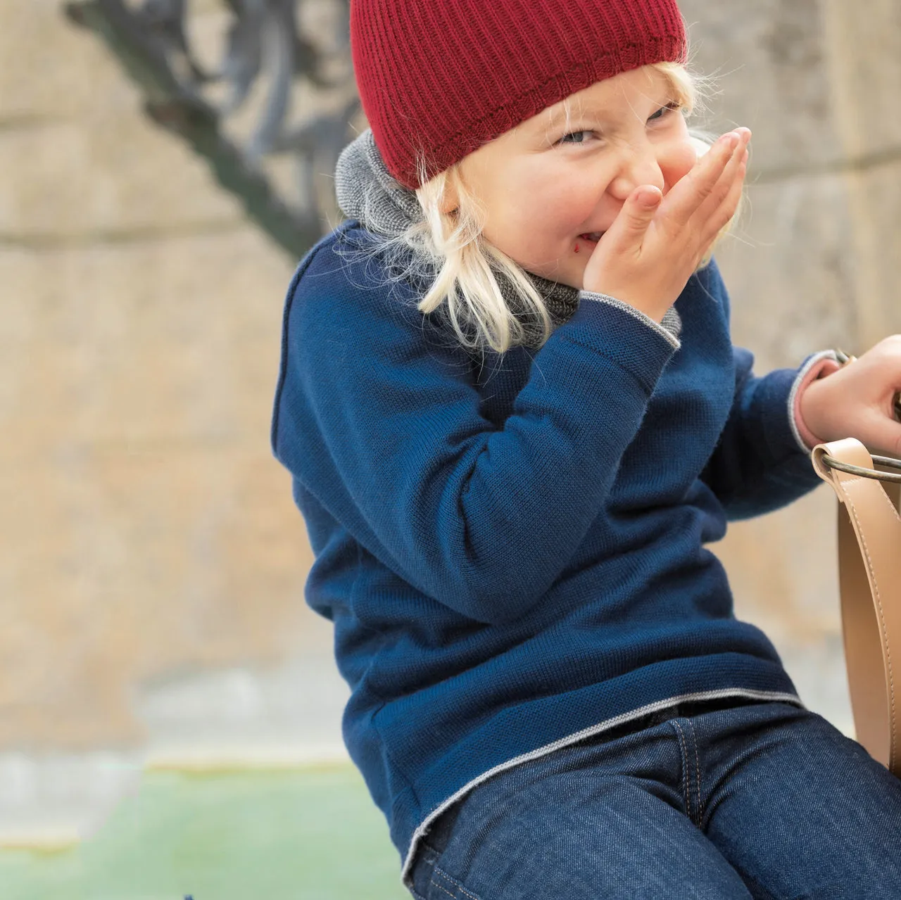 Classic Merino Kids Jumper - Bordeaux (5-6y) *Retired Colour*