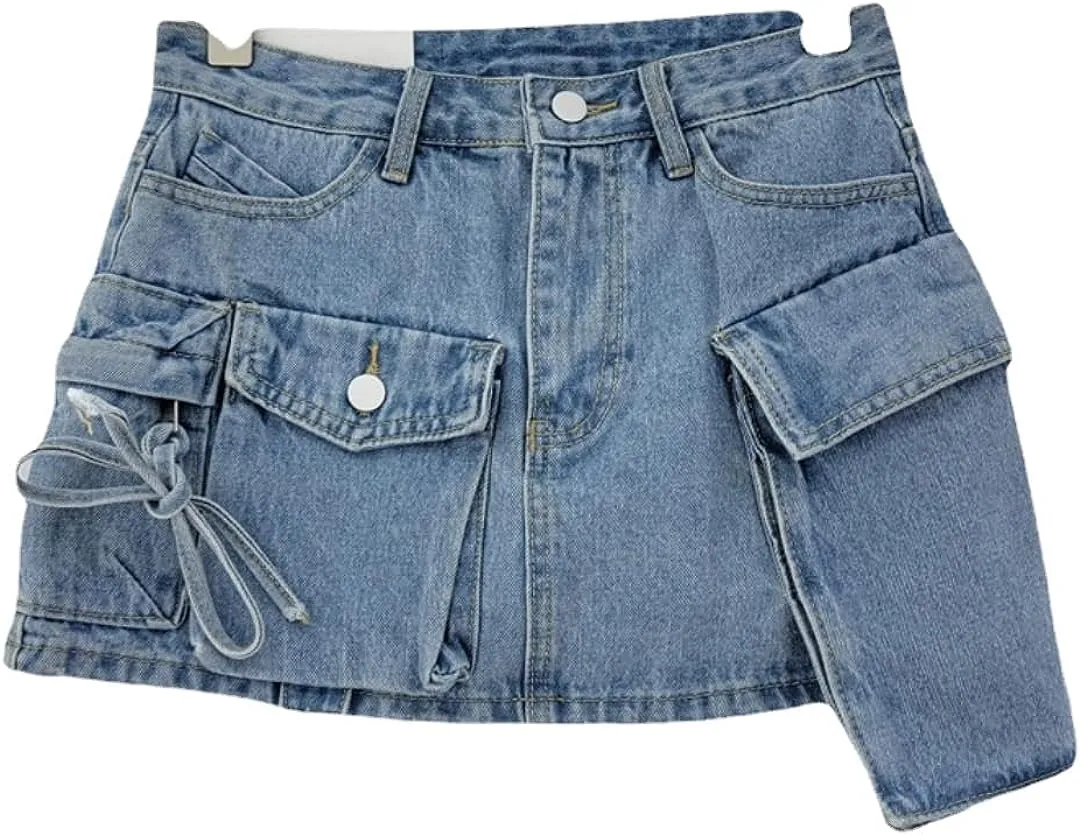 Denim Mini  Casual Women Jean Skirt
