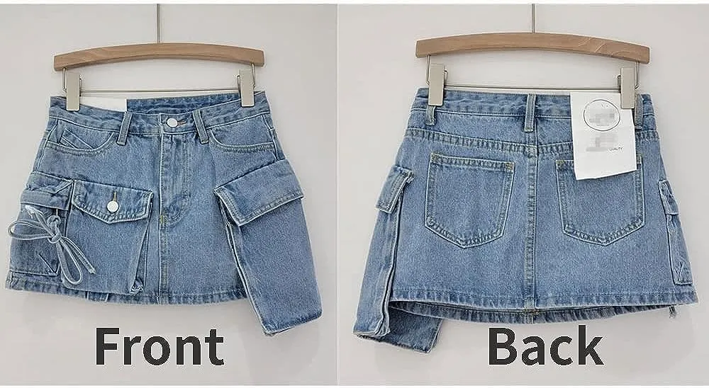 Denim Mini  Casual Women Jean Skirt