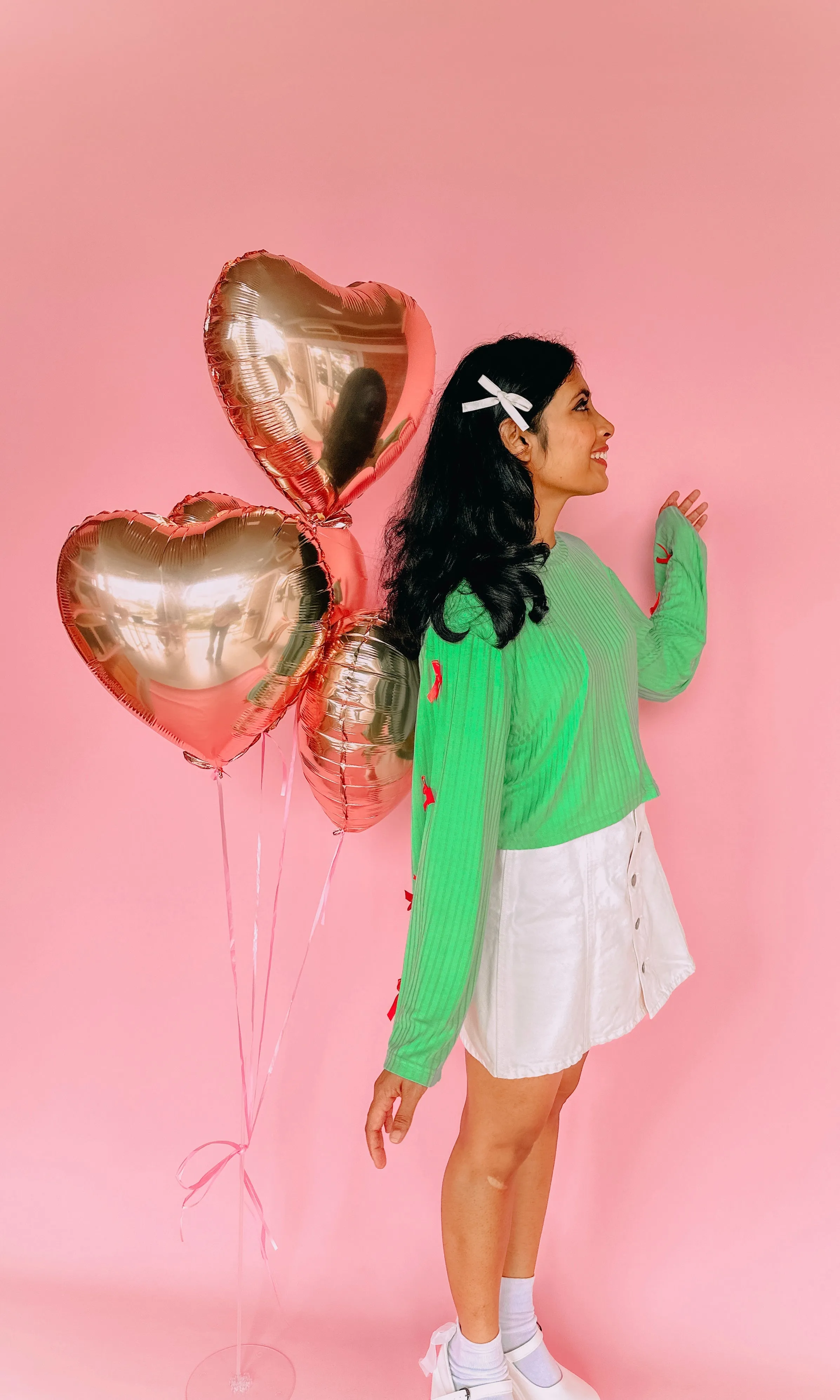 Festive Bow Bliss Flared Sleeve Tee