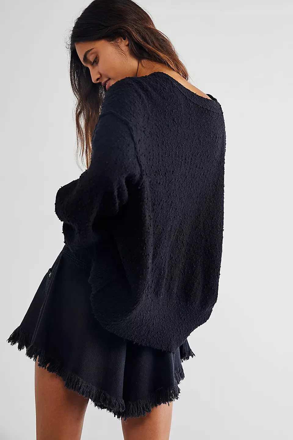 Found My Friend Cardigan - Black