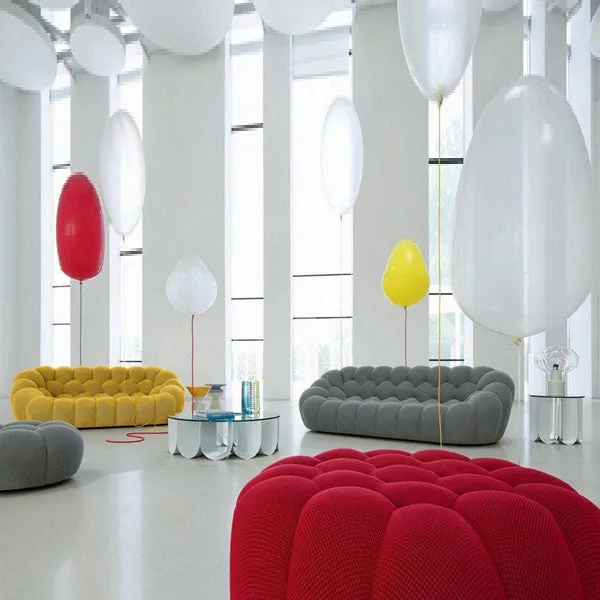 Fully Upholstered Indoor Furniture - Sofa Set - Bubble
