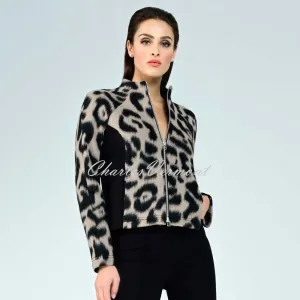 I'cona Animal Print Zip Jacket - Style 67291-60244-15