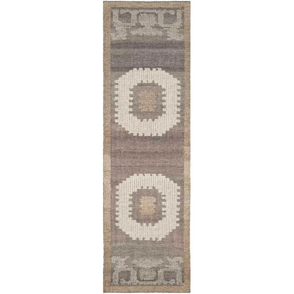 Kenya Ivory/Brown Runner Rug