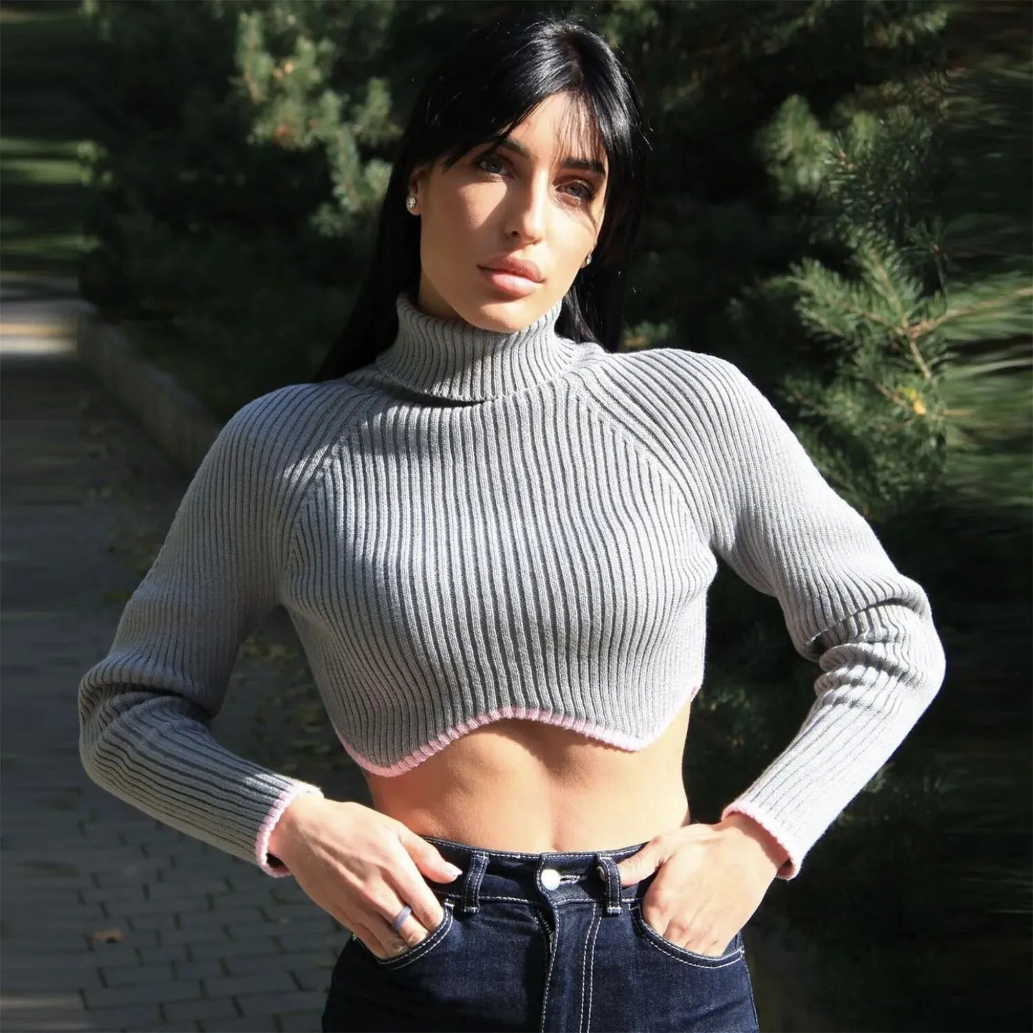 Knit Comfort Turtleneck Sweater