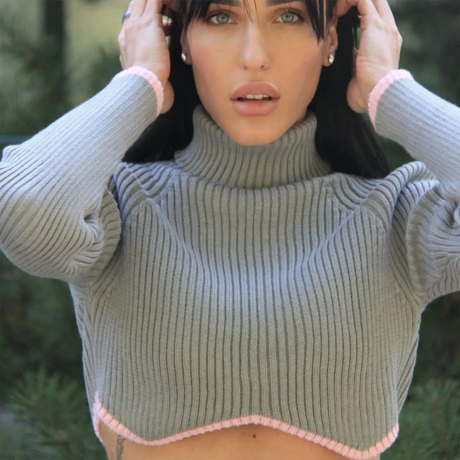 Knit Comfort Turtleneck Sweater
