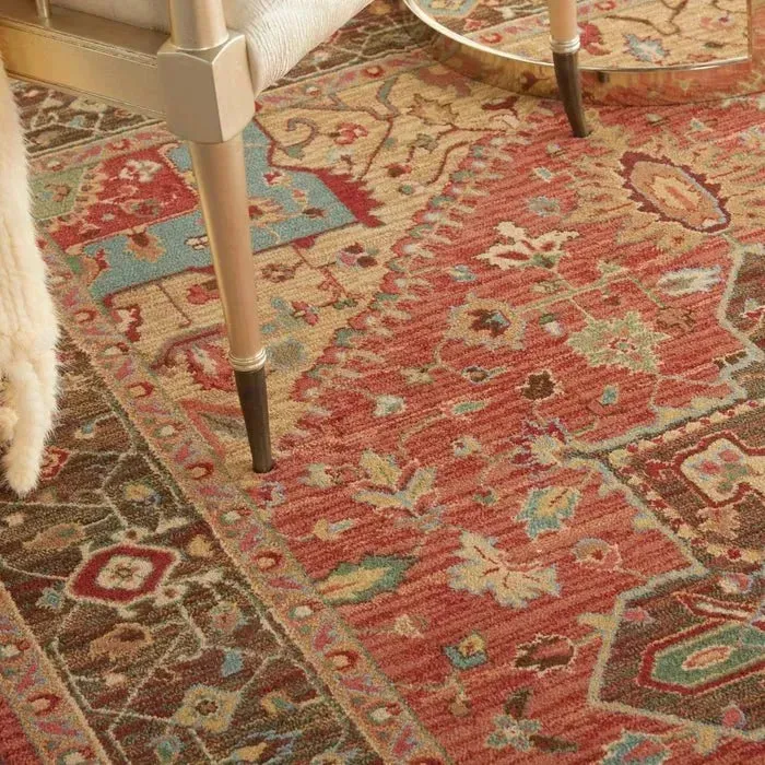 Living Treasures LI01 Rust Rug