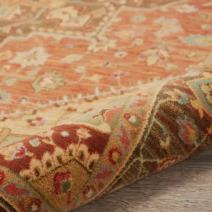 Living Treasures LI01 Rust Rug
