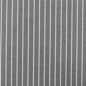Pencil Black-White Stripe Polyester Shirting Woven Fabric
