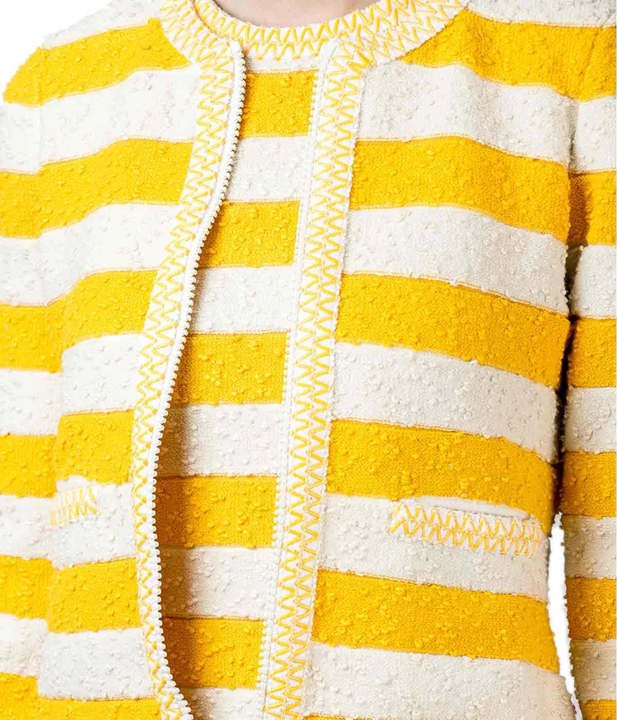 Striped Double Knit Jacket