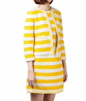 Striped Double Knit Jacket
