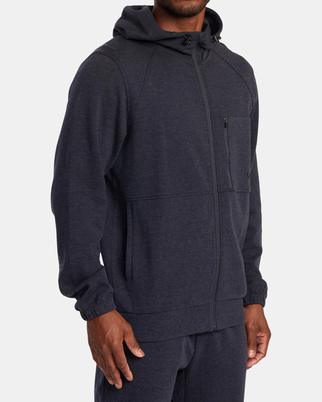 Tech Zip-Up Fleece Hoodie II - Navy Heather