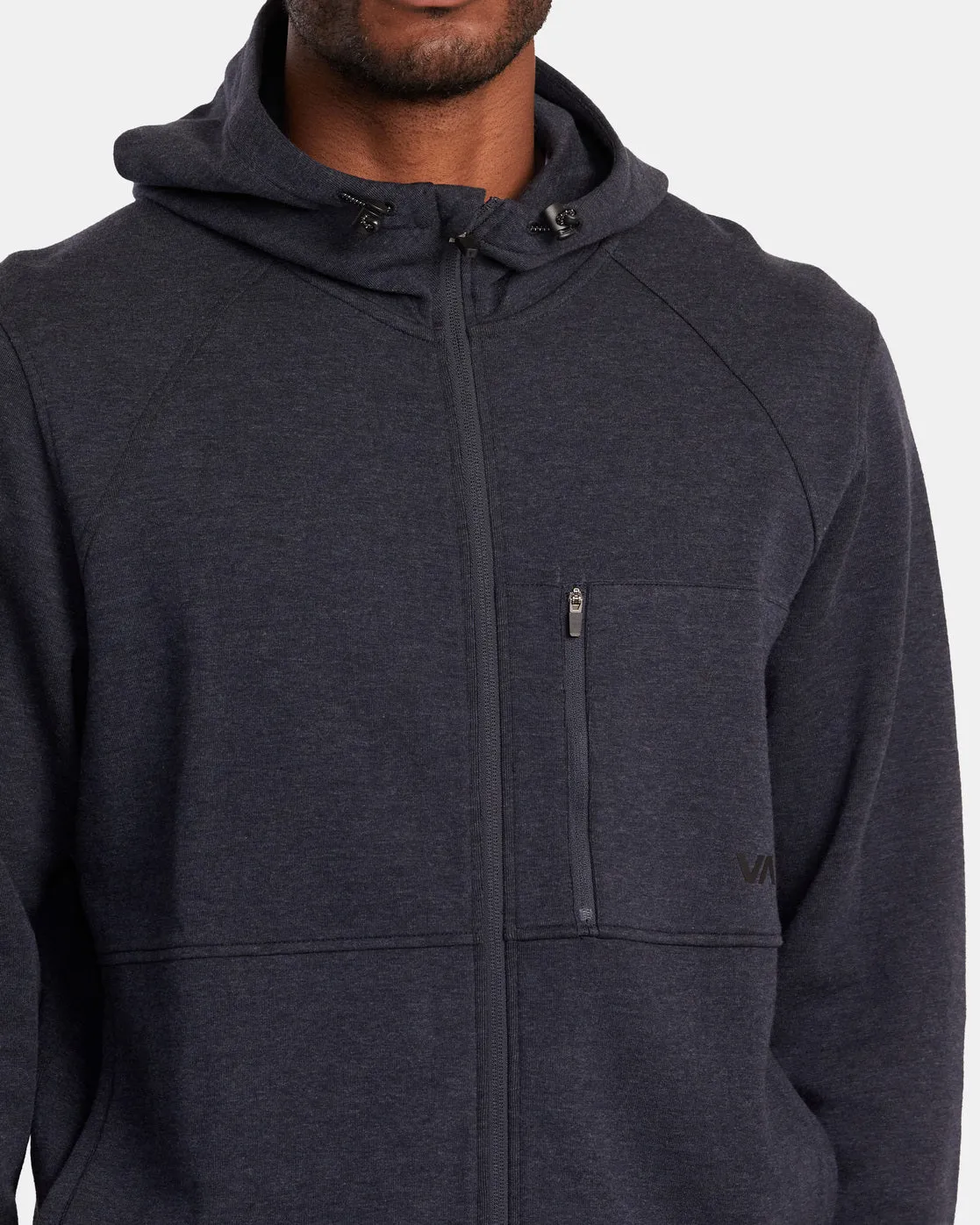 Tech Zip-Up Fleece Hoodie II - Navy Heather