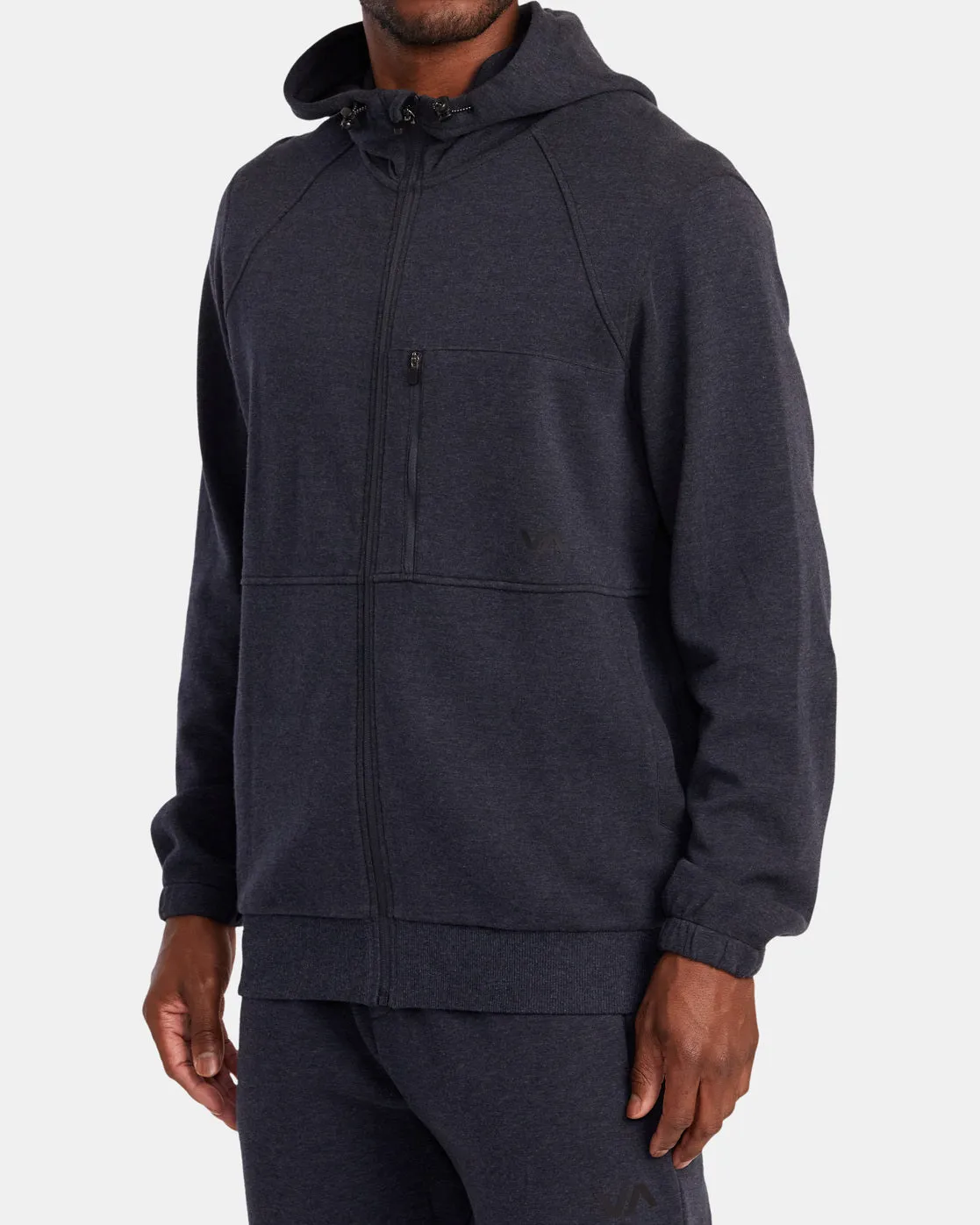 Tech Zip-Up Fleece Hoodie II - Navy Heather