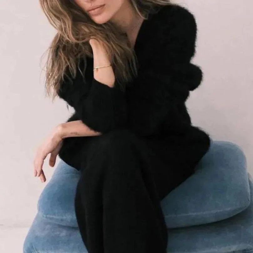 Women's V-neck Button Cardigan Sweater