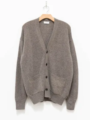 Wool Yak Guernsey Cardigan - Beige