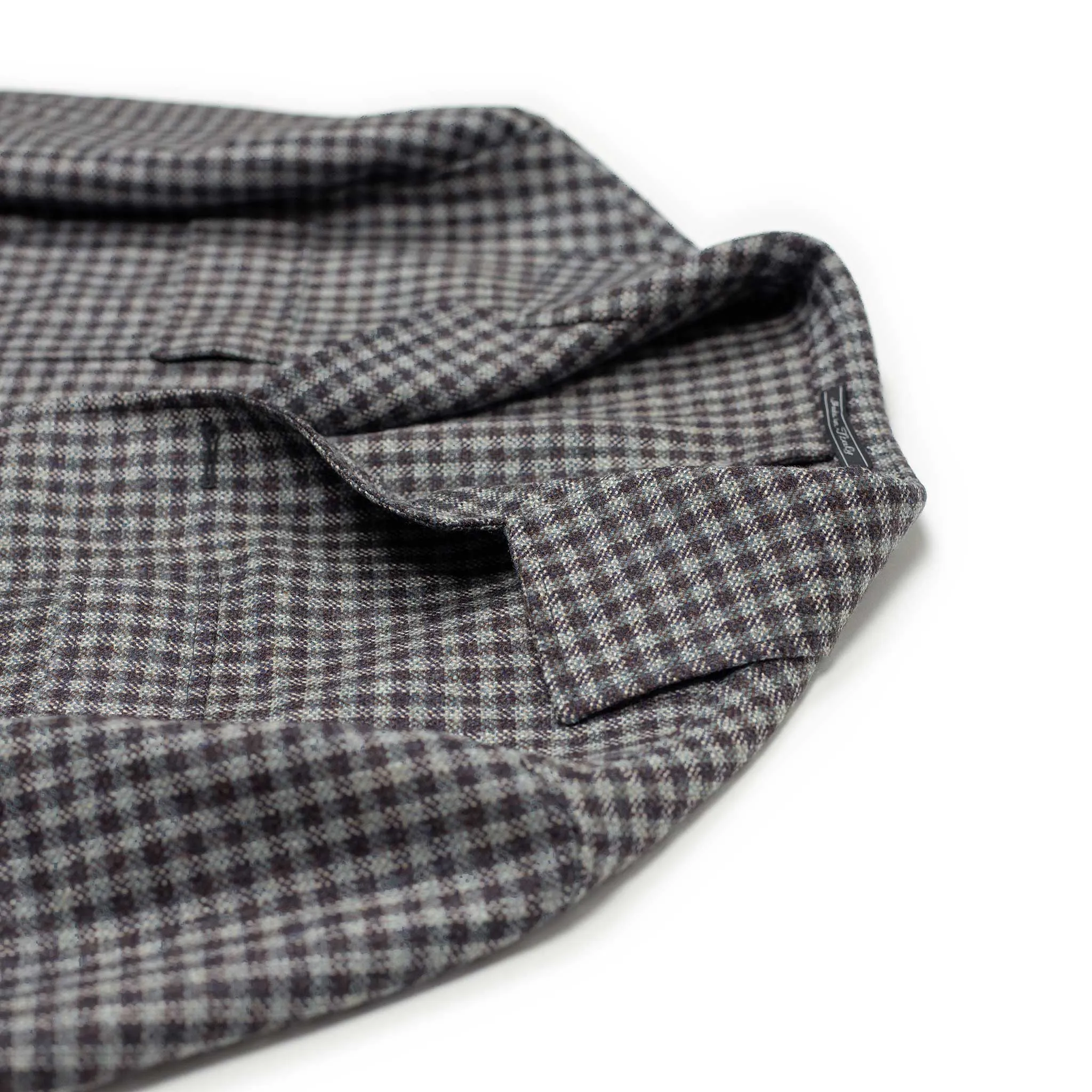 x Sartoria Carrara: field jacket in deadstock Lovat gunclub thistle tweed wool